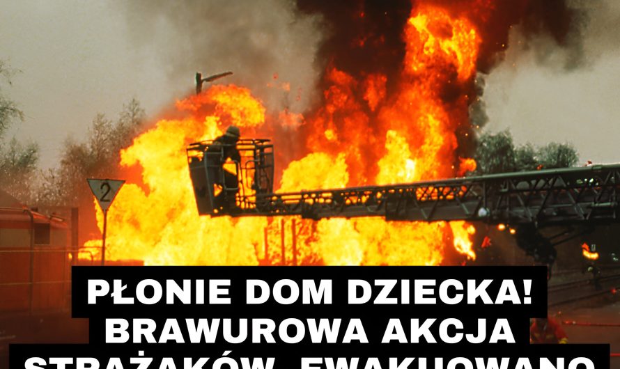 Płonie dom dziecka w Chrzanowie. Ewakuowano cały ośrodek