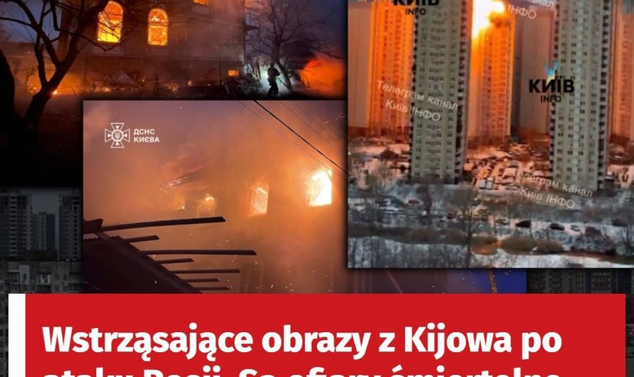 Wstrząsające obrazy z Kijowa po ataku Rosji. Są ofiary śmiertelne